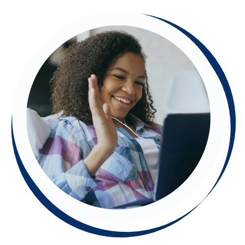 Lady Waving